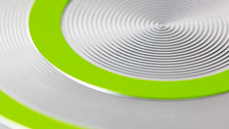 The bottom of a metal frying pan as an abstract background. Close-upの写真素材