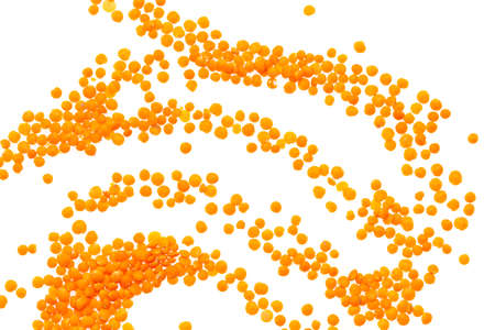 Lentils isolated on white background. Close-upの写真素材