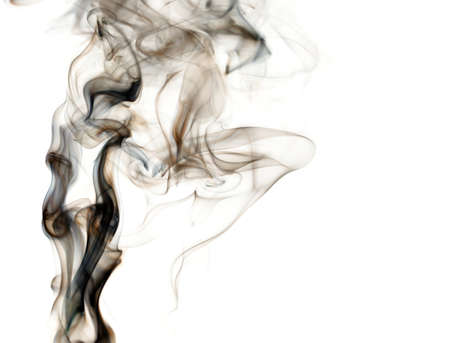 Smoke on a white background. Abstractionの写真素材