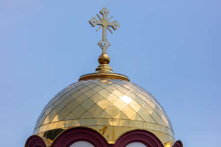 Walls of an old Orthodox church.の写真素材