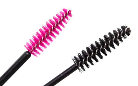 Eyelash brush on a white background. Cosmetics