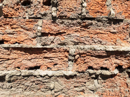 Old brick wall as an abstract background. Texture