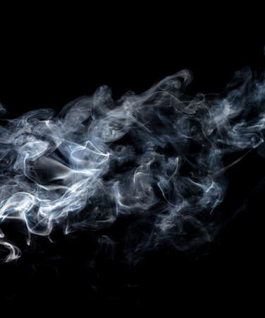 Smoke isolated on black background. Abstractionの写真素材