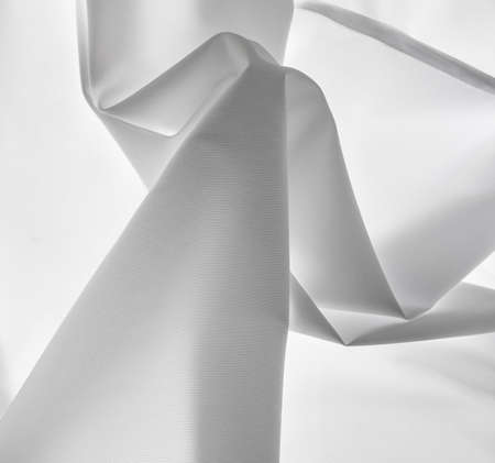 White fabric as an abstract background. Textureの写真素材