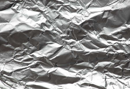 Silver foil as an abstract background. Textureの写真素材