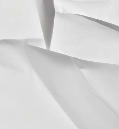 White fabric as an abstract background. Textureの写真素材