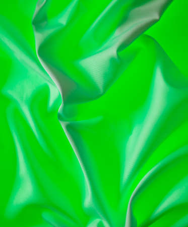Green fabric material as an abstract background. Textureの写真素材