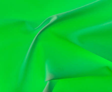 Green fabric material as an abstract background. Textureの写真素材