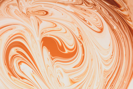 Mixing of red and white water-based paint. Abstract background