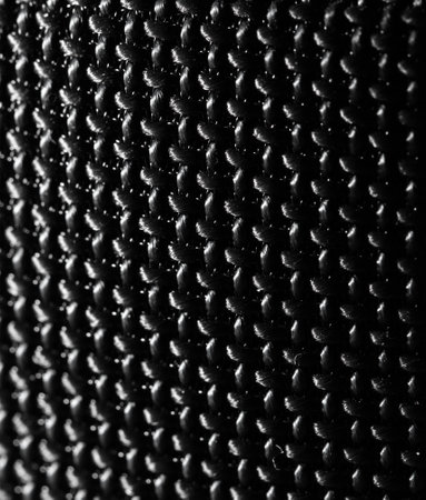 Black fabric as an abstract background. Textureの写真素材