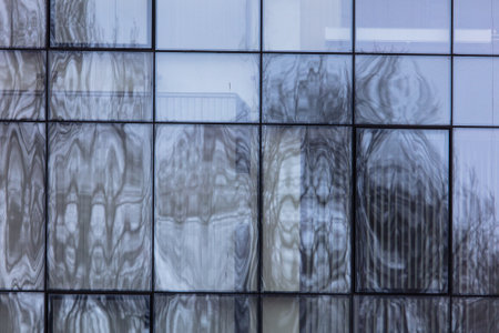 Glass walls of the building as a background. Textureの写真素材