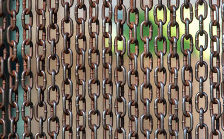 Metal chains as an abstract background. Textureの写真素材
