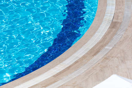 Blue water in the pool. backgroundの写真素材