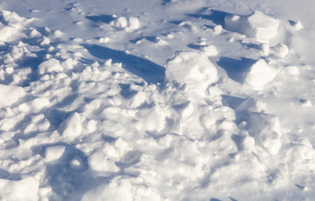 Snow in winter as background. Nature