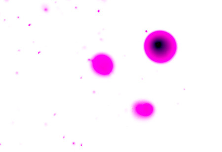 Spots of red potassium permanganate on a white background. abstraction