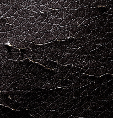 Cracked leather on a chair as an abstract background. texture