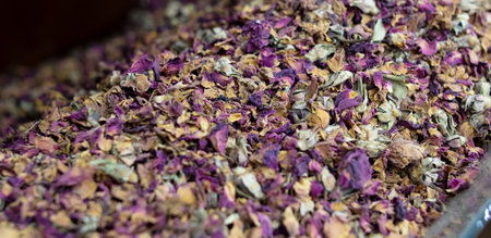 flower tea as background. close-upの写真素材