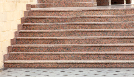 Concrete steps in a buildingの写真素材