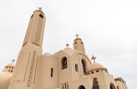Egyptian Coptic Orthodox Church. buildingの写真素材