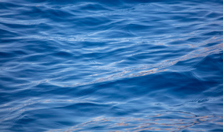 Blue expansion of water in the sea. backgroundの写真素材