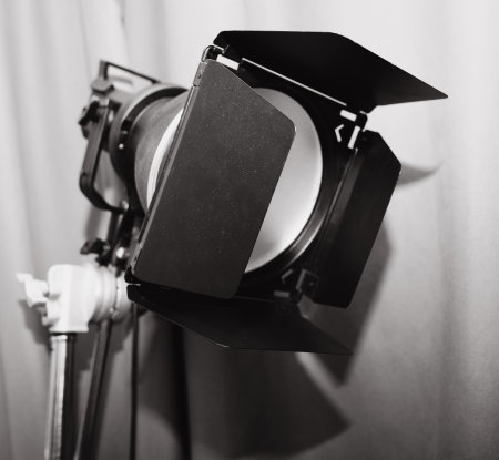 Lighting device for photography studio. close-upの写真素材