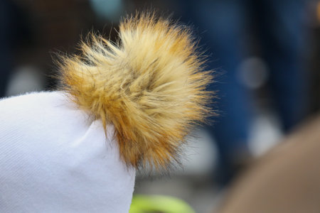 Bell on the cap on the head. close-upの写真素材