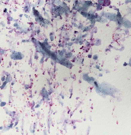 Bilberry stains on white paper. Abstract background.