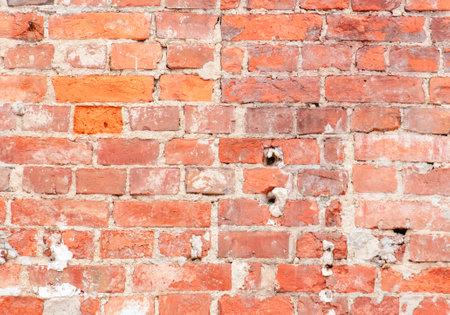 Red brick wall as an abstract background. texture.の写真素材