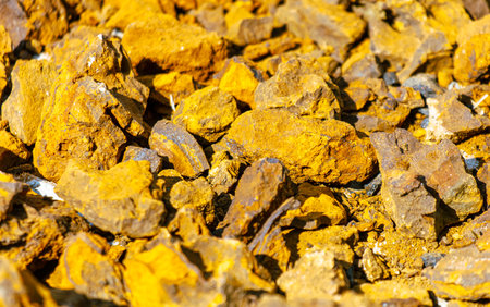 Rocky stones with iron rock as background.の写真素材