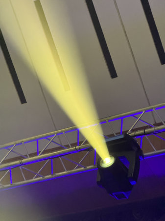 Concert light on stage as an abstract background.