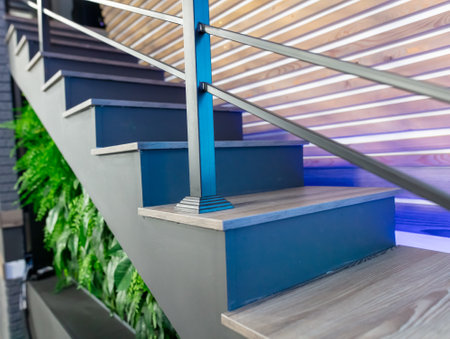 Staircase in a building as a background.の写真素材