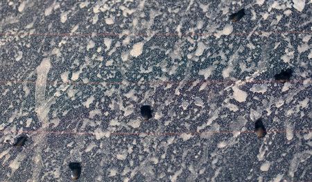 Dirt on the car glass. Abstract background.