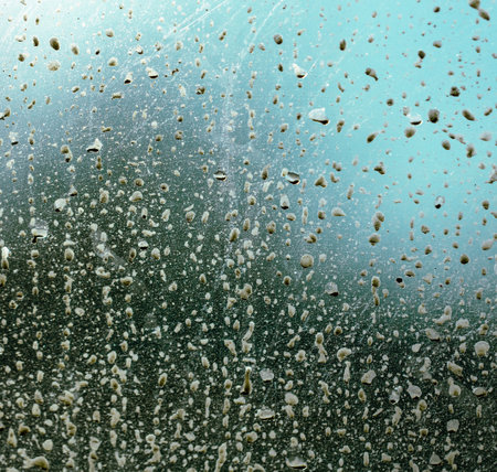Dirt on the car glass. Abstract background.の写真素材