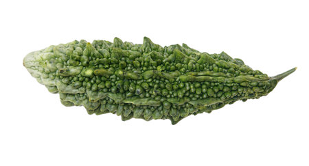 A green vegetable with a pointed tip. It is fresh and has a lot of green spotsの写真素材