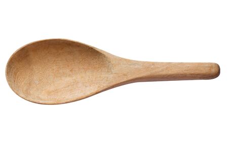 Wooden scoop isolatedの写真素材