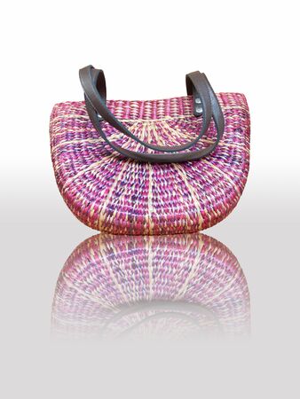 craft bag isolated on white backgroundの写真素材