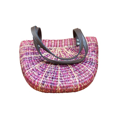 craft bag isolated on white backgroundの写真素材