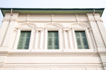 Vintage architecture in the grand palace, bangkok, thailandの写真素材