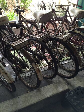 Old bikes for repair の素材