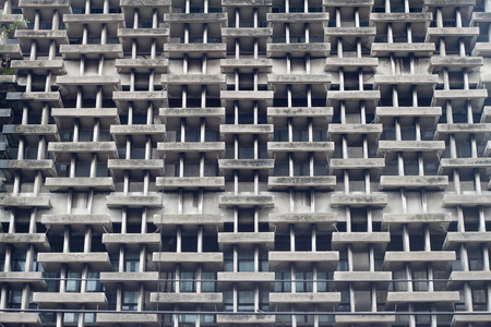 Pattern of windows old buildingの写真素材