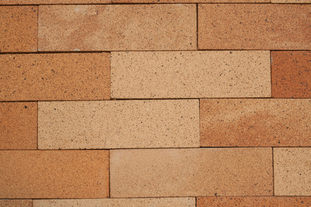 brick wall background, orange toneの写真素材
