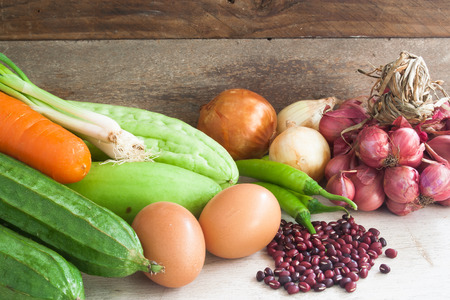 Vegetables and herb in Thai cuisineの写真素材