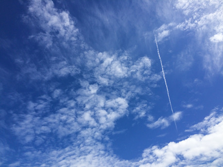 Sky clouds in sunshine dayの写真素材