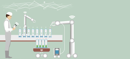 Laboratory for plant breeding and cultivation icon.のイラスト素材