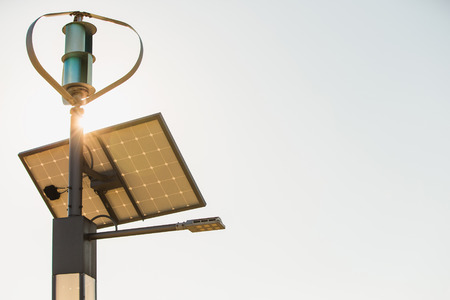 Alternative source of energy, modern solar panelの写真素材