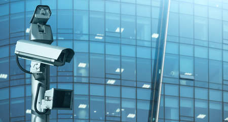 Surveillance city scameraの写真素材