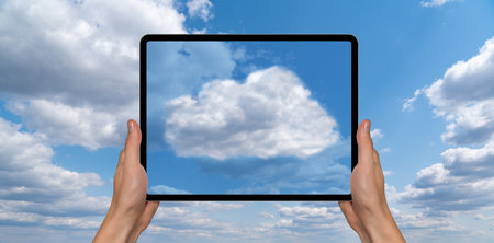 Cloud service ideaの写真素材