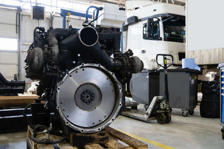 Truck repair service workshop ondoors