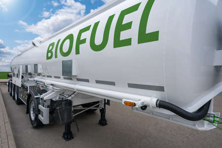 Biofuel tank trailerの写真素材