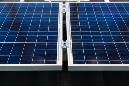 Close up of a solar panel